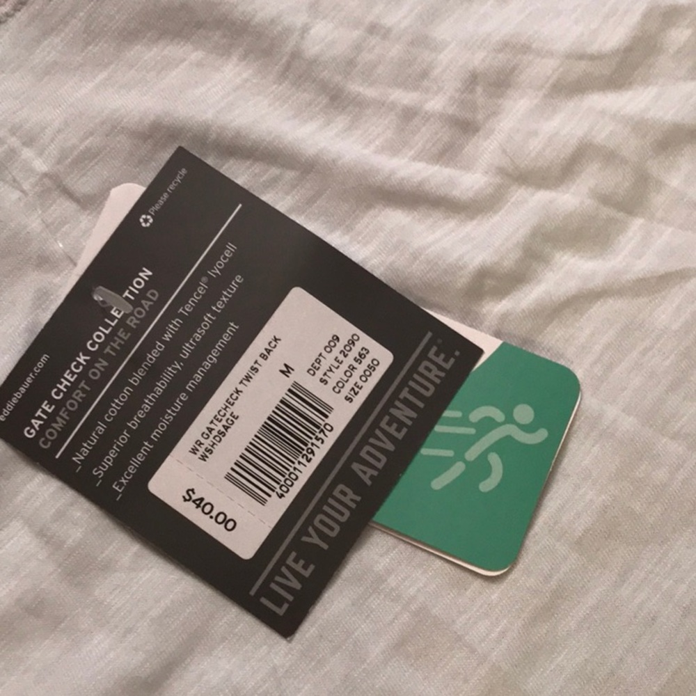 Eddie Bauer Tank Top Gate check twist back - Picture 5 of 9